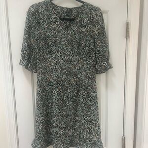 Vero Moda Green Floral Dress